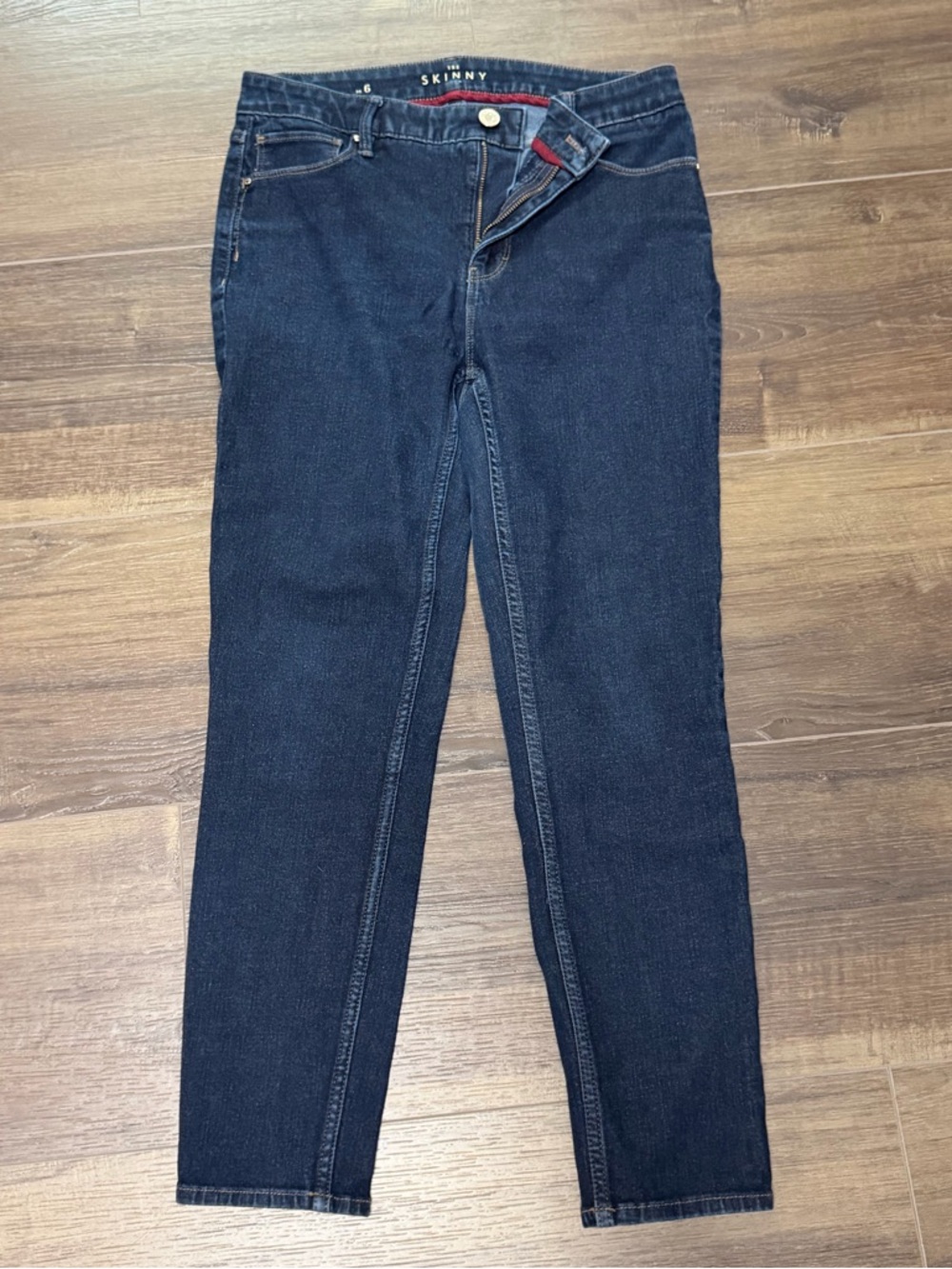 White House Black Market Dark Indigo Skinny Jeans